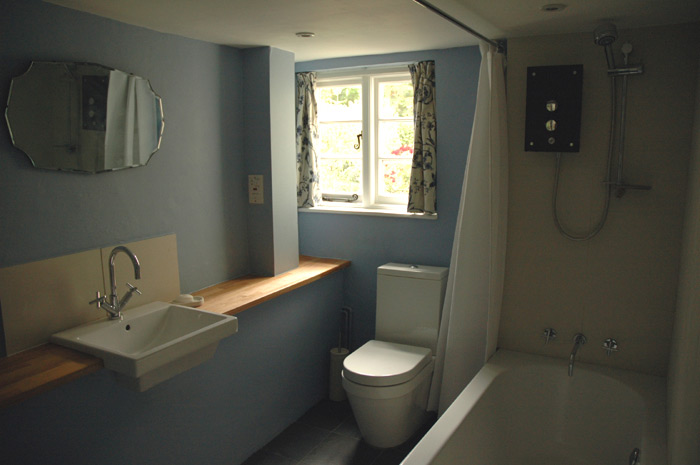 Blue bathroom